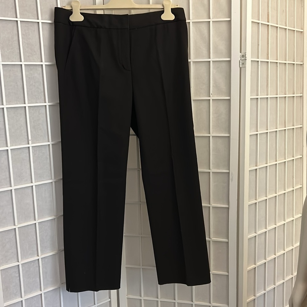 Elie Tahari Dark Brown Wool Pants Sz 8